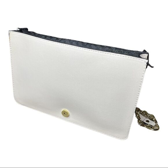 NEW Steve Madden Breah Shoulder Bag Pink White Floral Gold Chain Straps - Picture 7 of 9